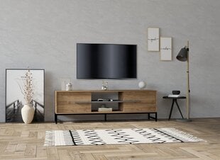 TV-taso, Asir, 160x50x40 cm, ruskea hinta ja tiedot | TV-tasot | hobbyhall.fi