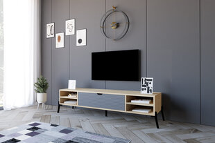 TV-taso, Asir, 160x36x40 cm, vaaleanruskea/harmaa hinta ja tiedot | TV-tasot | hobbyhall.fi