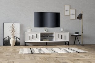 TV-taso, Asir, 160x50x40 cm, valkoinen hinta ja tiedot | TV-tasot | hobbyhall.fi
