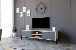 TV-taso, Asir, 160x41x40 cm, ruskea/harmaa hinta ja tiedot | TV-tasot | hobbyhall.fi