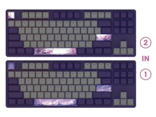 Näppäimistö Dark Project One 87 Violet Horizons, G3MS Sapphire Switch, US hinta ja tiedot | Näppäimistöt | hobbyhall.fi