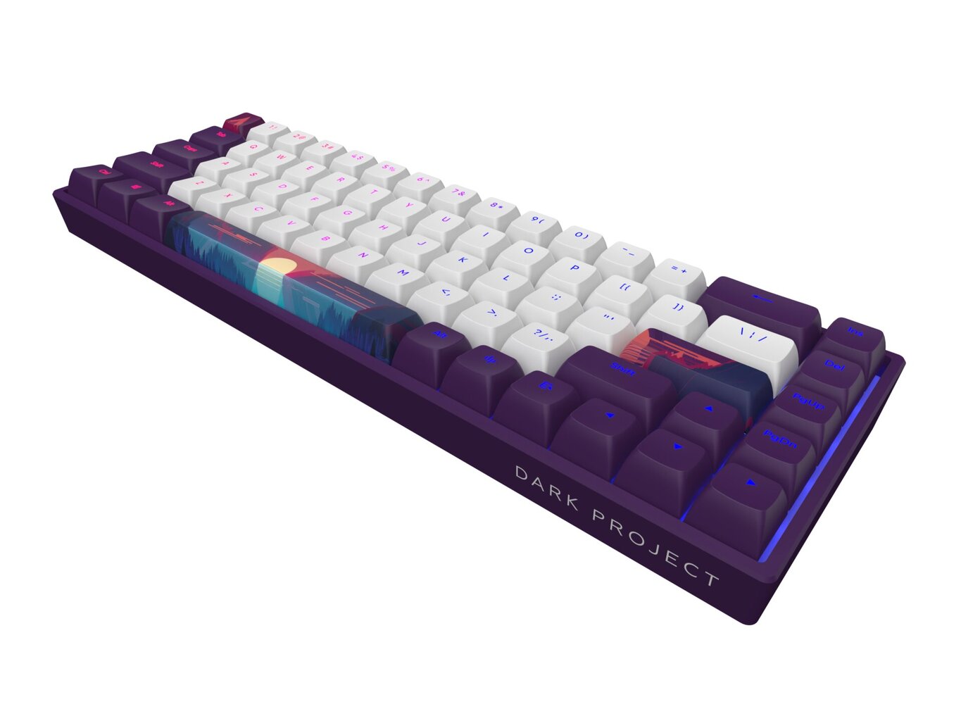 Näppäimistö Dark Project 68 Sunrise, G3MS Sapphire Switch, US hinta ja tiedot | Näppäimistöt | hobbyhall.fi