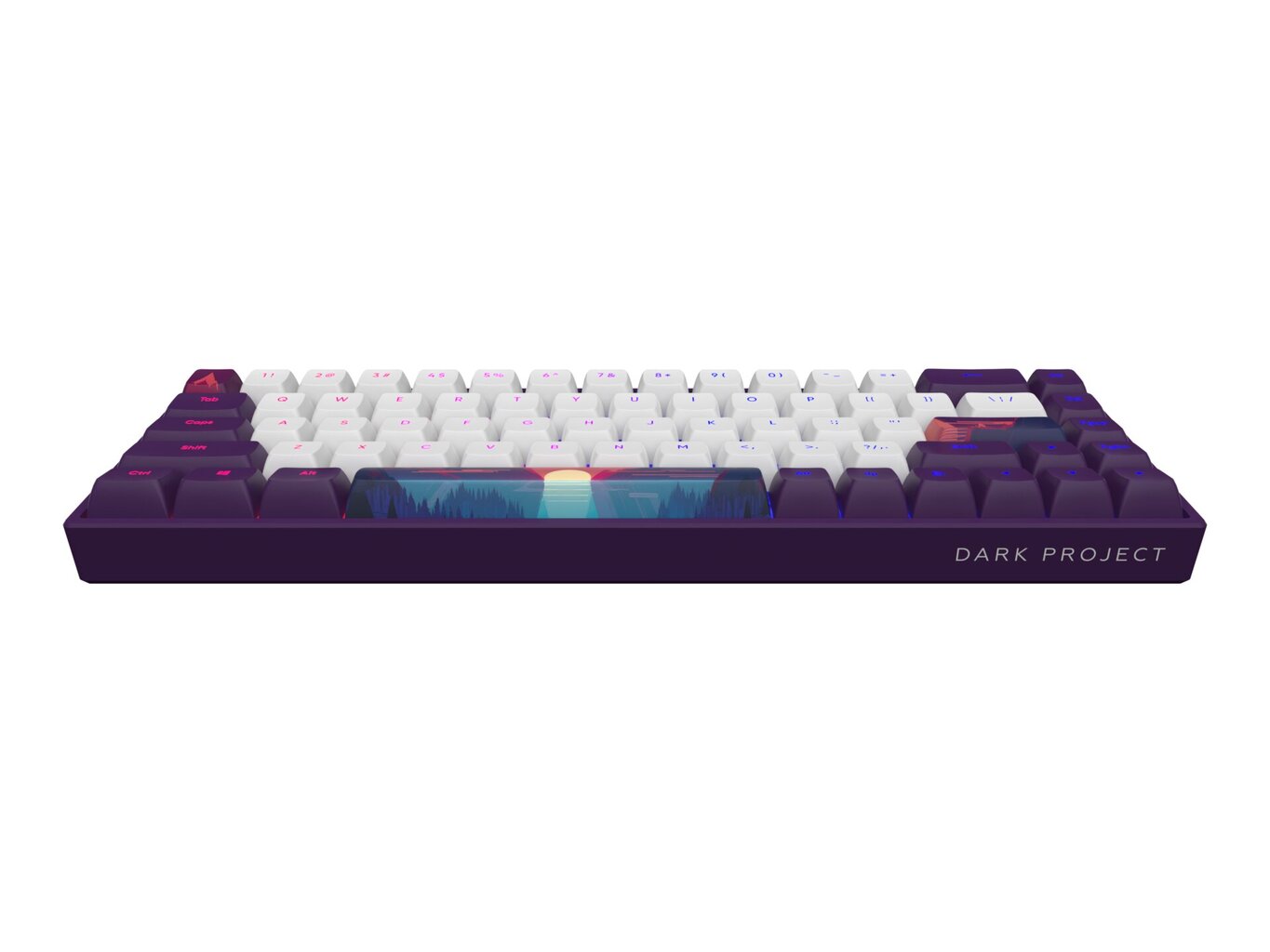 Näppäimistö Dark Project 68 Sunrise, G3MS Sapphire Switch, US hinta ja tiedot | Näppäimistöt | hobbyhall.fi