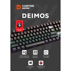 Näppäimistö Canyon, Deimos GK-4, US hinta ja tiedot | Canyon Tietokoneet ja pelaaminen | hobbyhall.fi