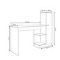 Pöytä, Asir, 120x72x40 cm, valkoinen hinta ja tiedot | Tietokonepöydät ja työpöydät | hobbyhall.fi