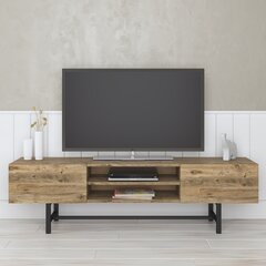 TV-taso, Asir, 160x45x33 cm, ruskea/musta hinta ja tiedot | TV-tasot | hobbyhall.fi