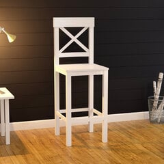 Tuoli, Asir, 40x112,5x42 cm, valkoinen hinta ja tiedot | Ruokapöydän tuolit | hobbyhall.fi