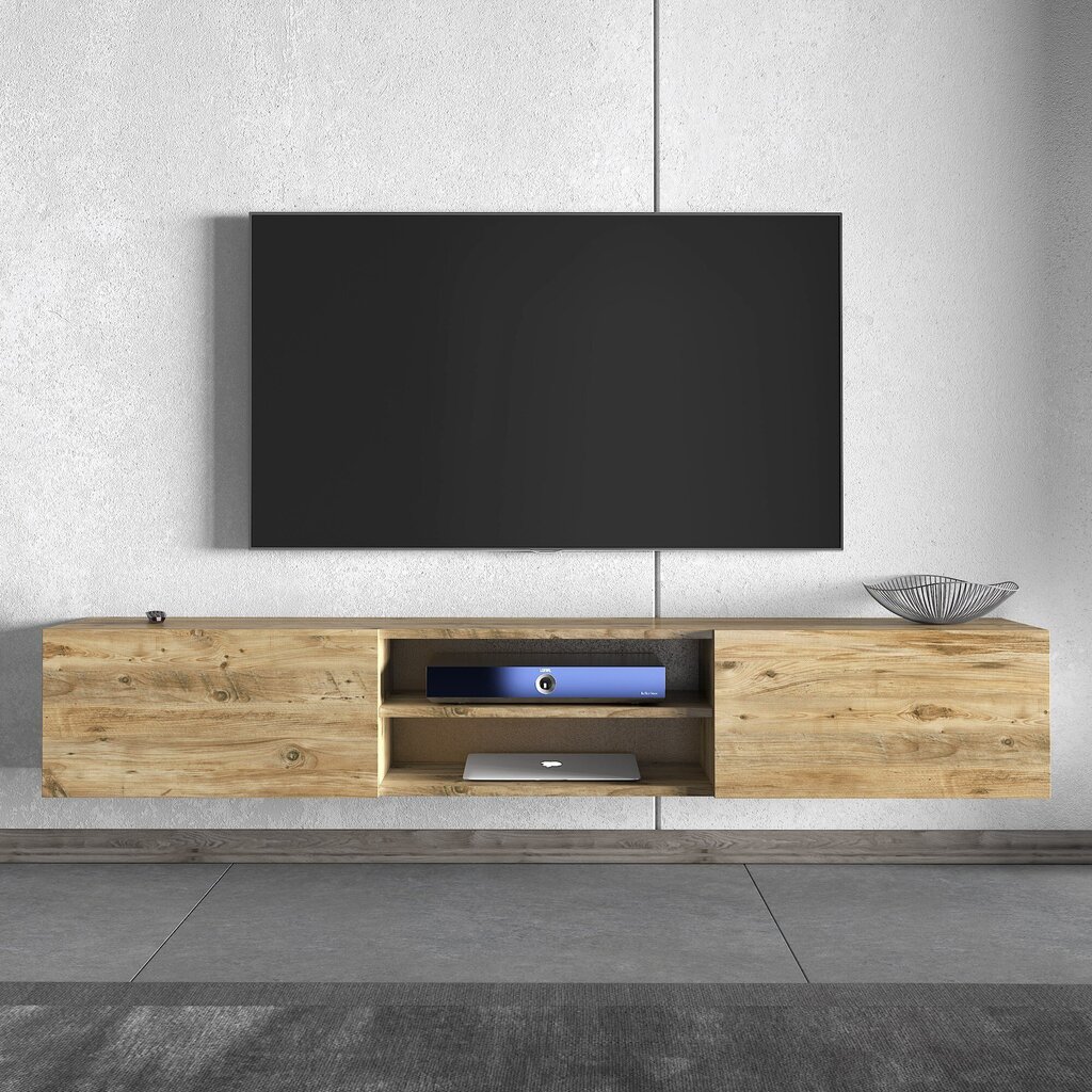 TV-taso, Asir, 180x30x32 cm, ruskea hinta ja tiedot | TV-tasot | hobbyhall.fi