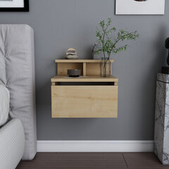 Yöpöytä, Asir, 39,8x31,9x35 cm, beige hinta ja tiedot | Yöpöydät | hobbyhall.fi