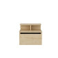 Yöpöytä, Asir, 39,8x31,9x35 cm, beige hinta ja tiedot | Yöpöydät | hobbyhall.fi