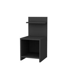 Yöpöytä, Asir, 35,6x37,4x72 cm, harmaa hinta ja tiedot | Yöpöydät | hobbyhall.fi