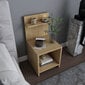 Yöpöytä, Asir, 35,6x37,4x72 cm, beige hinta ja tiedot | Yöpöydät | hobbyhall.fi