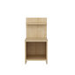 Yöpöytä, Asir, 35,6x37,4x72 cm, beige hinta ja tiedot | Yöpöydät | hobbyhall.fi