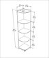 Hylly, Asir, 28x138x30 cm, ruskea hinta ja tiedot | Hyllyt | hobbyhall.fi