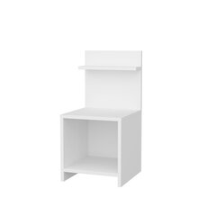 Yöpöytä, Asir, 35,6x37,4x72 cm, valkoinen hinta ja tiedot | Yöpöydät | hobbyhall.fi