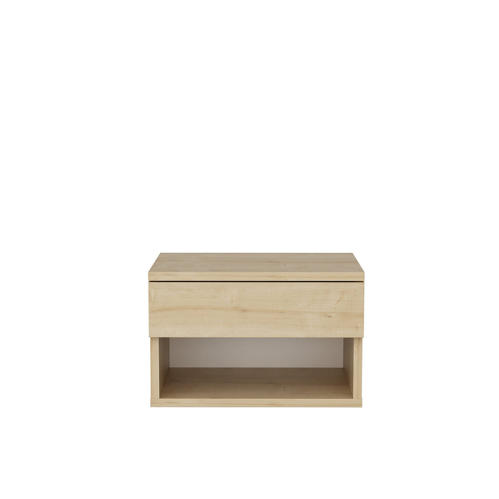 Yöpöytä, Asir, 44,6x29x31,9 cm, beige hinta ja tiedot | Yöpöydät | hobbyhall.fi