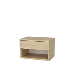 Yöpöytä, Asir, 44,6x29x31,9 cm, beige hinta ja tiedot | Yöpöydät | hobbyhall.fi