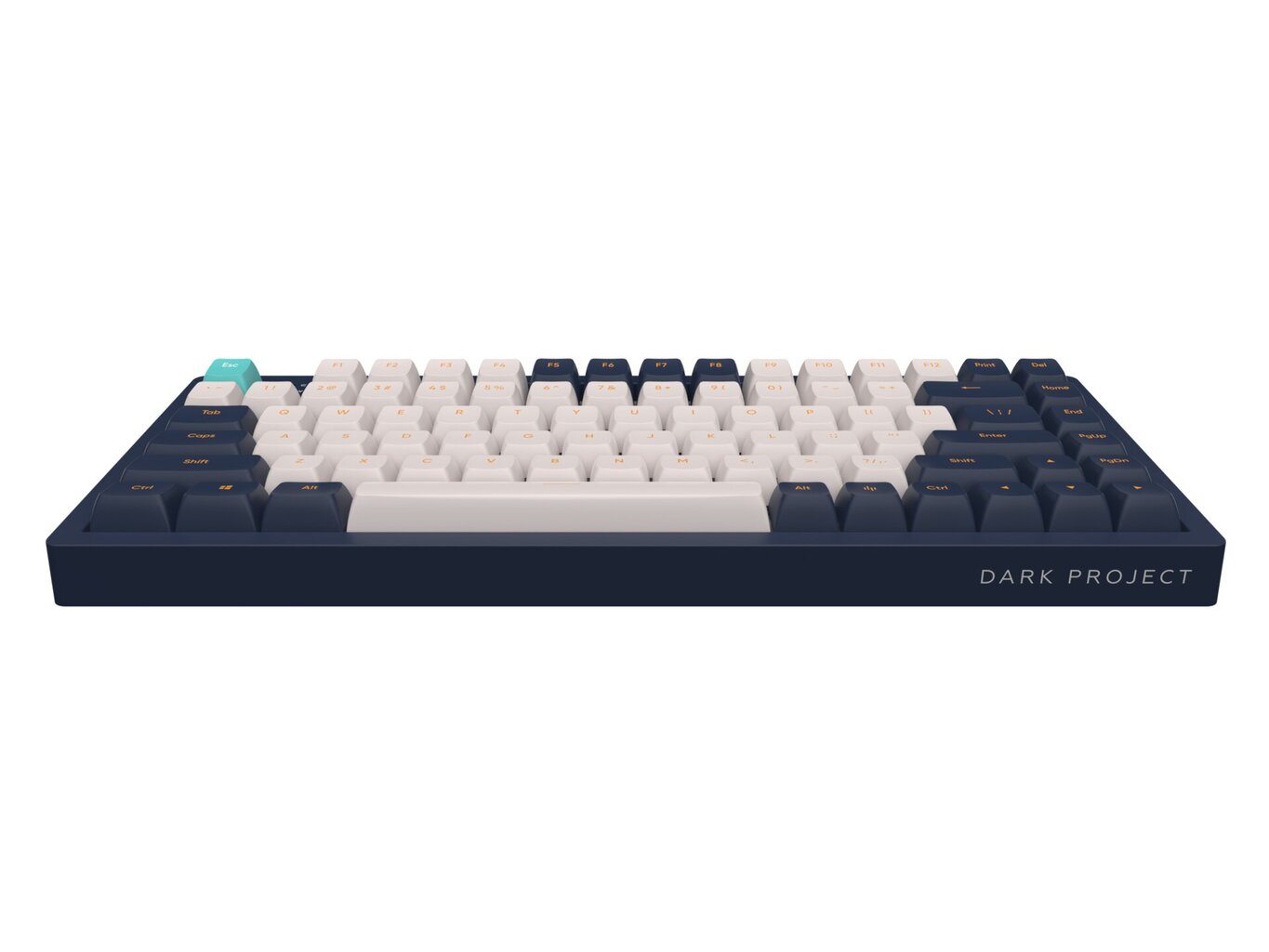 Näppäimistö Dark Project KD83A Ivory / Navy Blue - RGB ANSI (ENG) hinta ja tiedot | Näppäimistöt | hobbyhall.fi