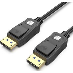 DisplayPort 2.1 4K*120Hz 54G 5m DP-DP M/M, suojattu, musta hinta ja tiedot | Kaapelit ja adapterit | hobbyhall.fi