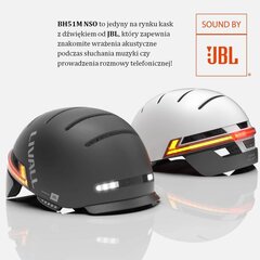 Smart Livall BH51M UFO-ääni JBL Bluetooth LED, L, harmaa hinta ja tiedot | Kypärät | hobbyhall.fi