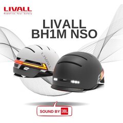 Smart Livall BH51M UFO-ääni JBL Bluetooth LED, M, harmaa hinta ja tiedot | Kypärät | hobbyhall.fi