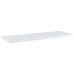 vidaXL Kirjahyllytasot 4 kpl korkeakiilto valk 60x20x1,5 cm lastulevy hinta ja tiedot | Hyllyt | hobbyhall.fi