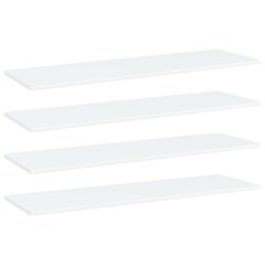 vidaXL Kirjahyllytasot 4 kpl valkoinen 100x30x1,5 cm lastulevy hinta ja tiedot | Hyllyt | hobbyhall.fi