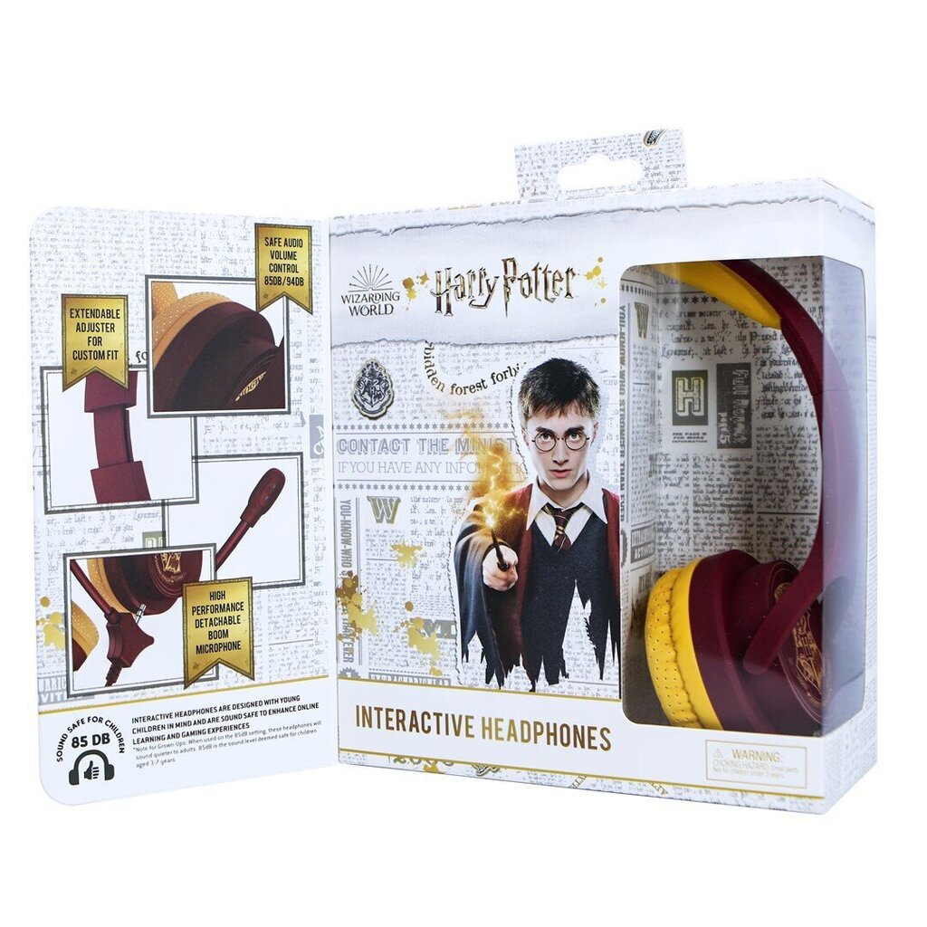 OTL Harry Potter Hogwarts Red 856554 hinta ja tiedot | Kuulokkeet | hobbyhall.fi