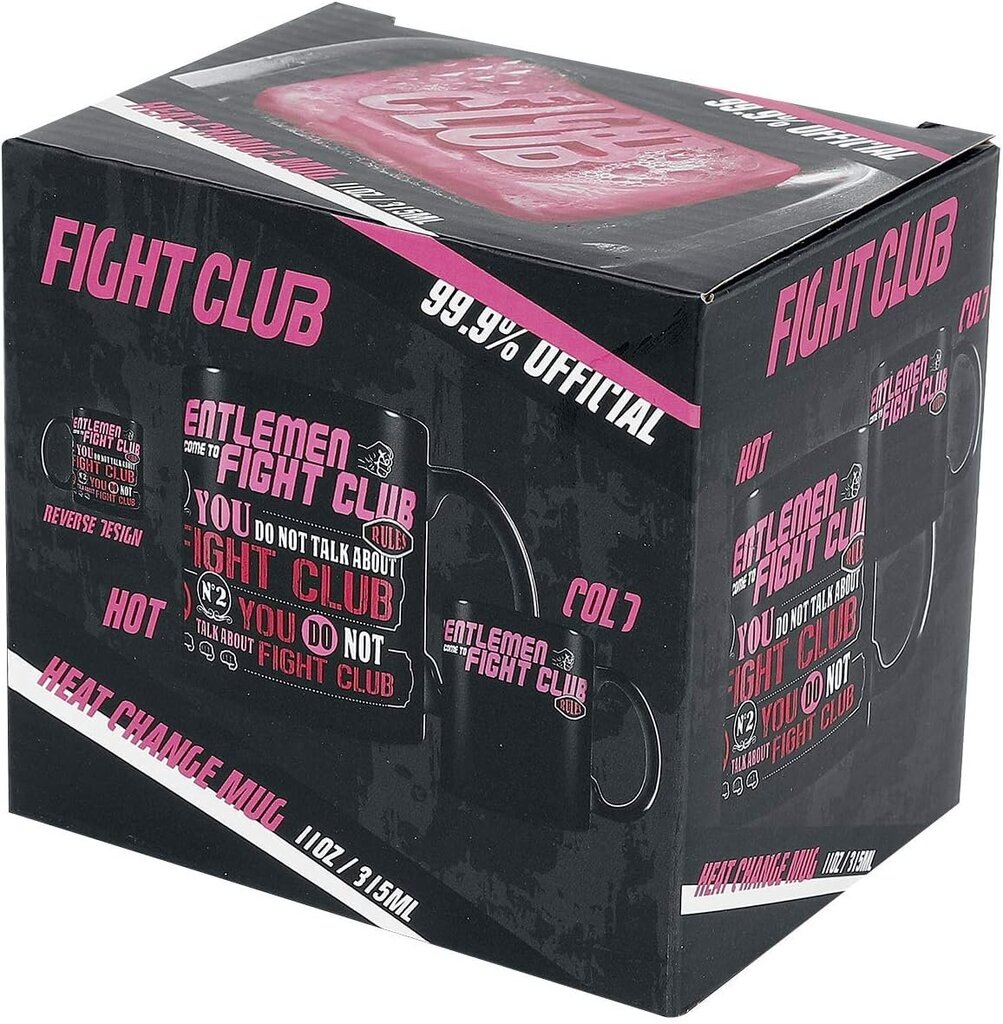 Fight Club - Rules Heat Change Mug hinta ja tiedot | Pelien oheistuotteet | hobbyhall.fi