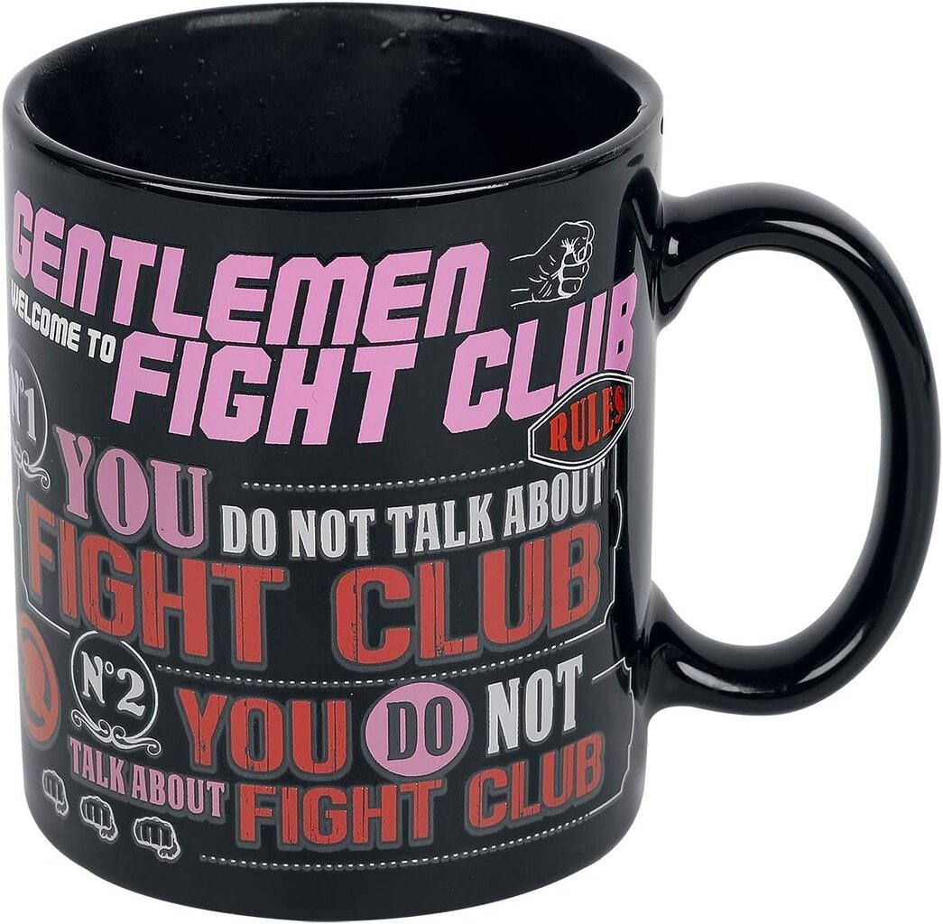 Fight Club - Rules Heat Change Mug hinta ja tiedot | Pelien oheistuotteet | hobbyhall.fi