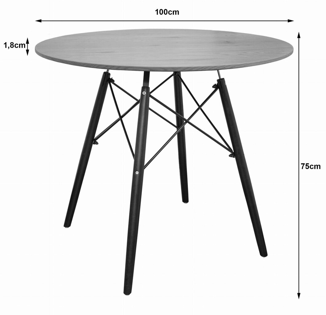 Pöytä TOD100, ruskea. hinta ja tiedot | Ruokapöydät | hobbyhall.fi
