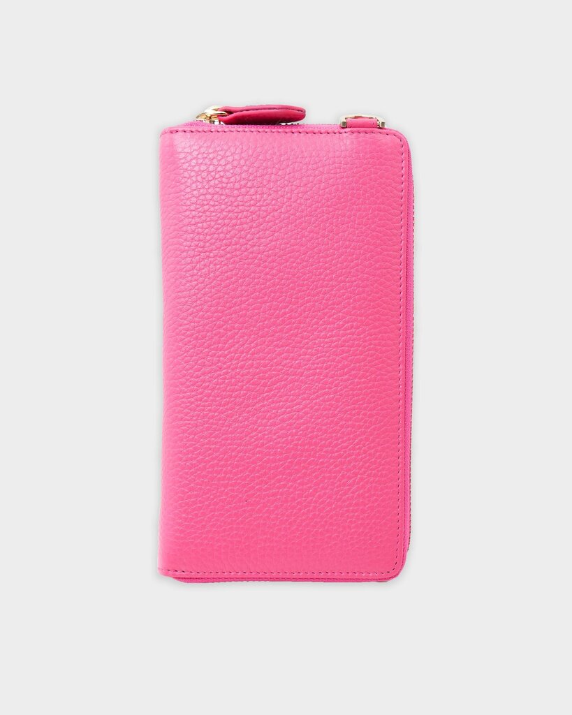 Vetoketjullinen lompakko, jossa matkapuhelintasku, Braun Buffel, pinkki hinta ja tiedot | Naisten lompakot | hobbyhall.fi