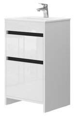 Kylpyhuonekaappi pesualtaalla Euroliux Detmold DT-50, valkoinen hinta ja tiedot | Kylpyhuonekaapit | hobbyhall.fi