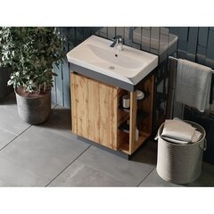 Kylpyhuonekaappi pesualtaalla Euroliux Utah UT-50, ruskea hinta ja tiedot | Euroliux Huonekalut ja sisustus | hobbyhall.fi