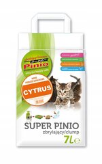 Paakkuuntuva kissanhiekka Super Pinio Clumping Litter Lemon 7 L hinta ja tiedot | Kissanhiekka | hobbyhall.fi