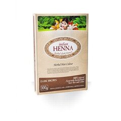 Hiusväri Indian Henna, tummanruskea, 100 g hinta ja tiedot | Hiusvärit | hobbyhall.fi