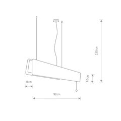 LED-valaisin Nowodvorski Oslo 90 7520 hinta ja tiedot | Riippuvalaisimet | hobbyhall.fi