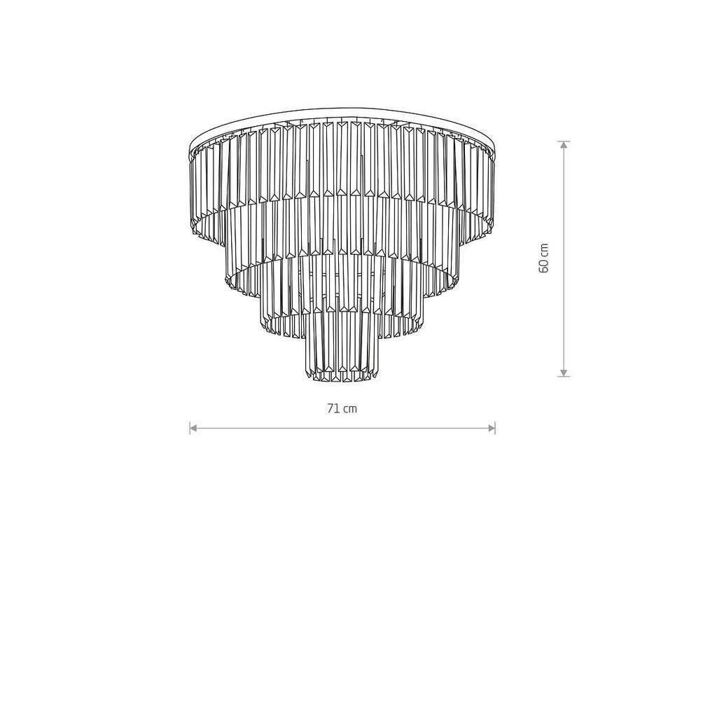 Kattovalaisin Nowodvorski Cristal L 7630 hinta ja tiedot | Kattovalaisimet | hobbyhall.fi