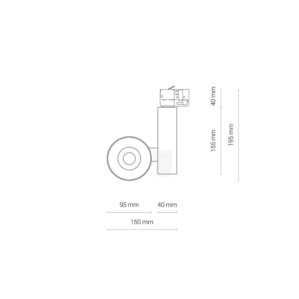 LED-valaisin Nowodvorski CTLS Nea 20W 4000K 8756 hinta ja tiedot | Riippuvalaisimet | hobbyhall.fi