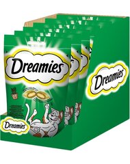 Dreamies ravinto kissoille, nokkonen, 6x60 g hinta ja tiedot | Kissan herkut | hobbyhall.fi