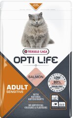 Versele-Laga Opti Life aikuisille kissoille, lohella, 7,5 kg hinta ja tiedot | Kissan kuivaruoka | hobbyhall.fi