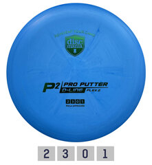 Frisbeegolfkiekko Putter D-LINE, P2 FLEX 2 - sininen hinta ja tiedot | Frisbeegolf | hobbyhall.fi