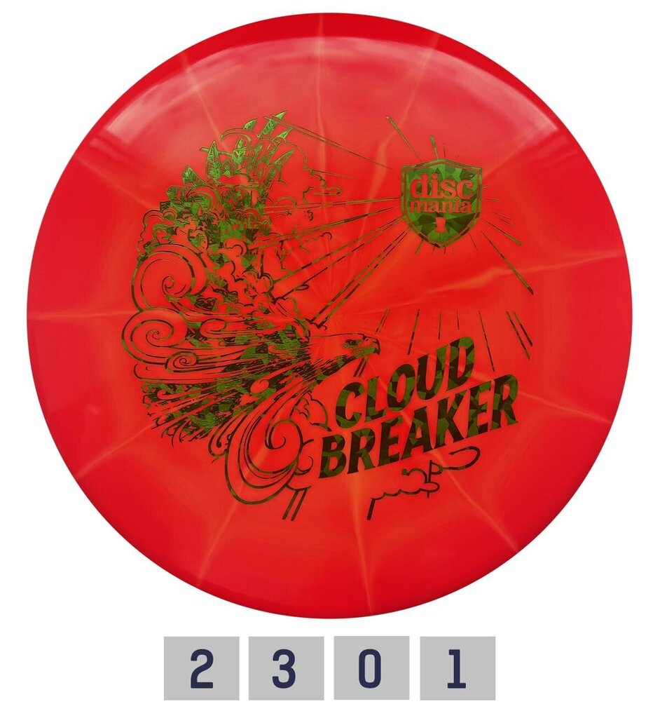 Frisbeegolfkiekko Putter Lux VaporCloud Breaker, punainen/valkoinen hinta ja tiedot | Frisbeegolf | hobbyhall.fi