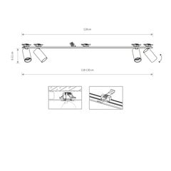 Kattovalaisin Nowodvorski Mono SURFACE 7692 hinta ja tiedot | Kattovalaisimet | hobbyhall.fi