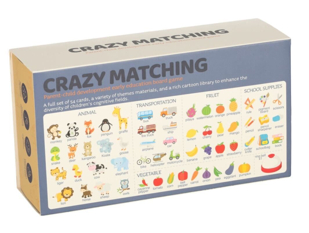 Korttipeli Crazy Matching (ENG) hinta ja tiedot | Lautapelit ja älypelit | hobbyhall.fi