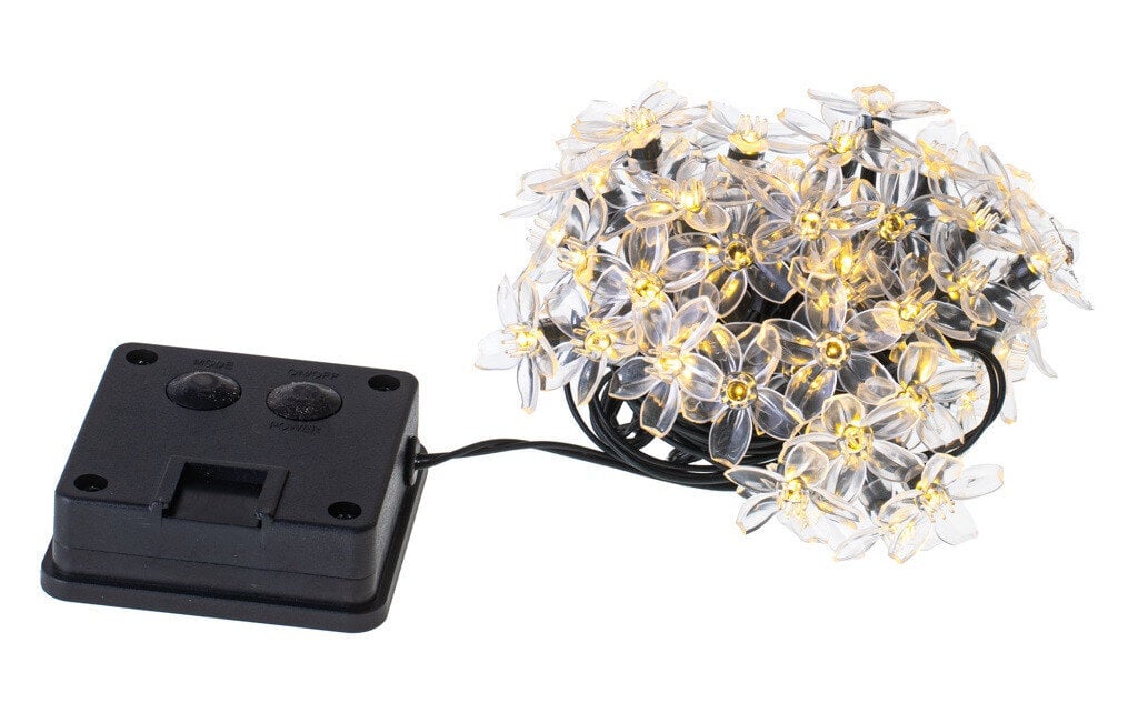 Valoketju kukkien muotoisilla LED-lampuilla, aurinkoparistolla hinta ja tiedot | Puutarha- ja ulkovalot | hobbyhall.fi