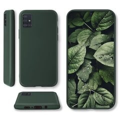 Moozy Minimalist -sarjan silikonikotelo Samsung A51:lle, Midnight Green hinta ja tiedot | Puhelimen kuoret ja kotelot | hobbyhall.fi