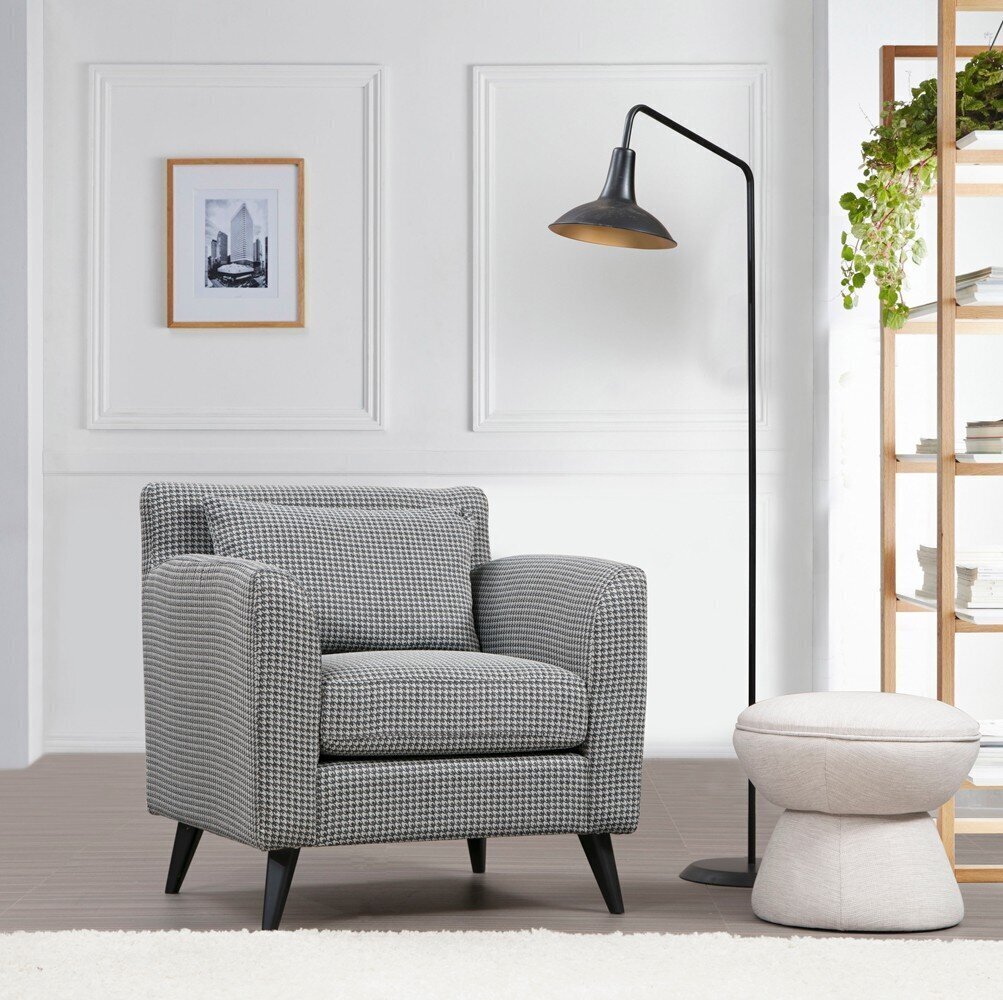 Kalune Design Nordic-nojatuoli, musta/valkoinen hinta ja tiedot | Nojatuolit | hobbyhall.fi