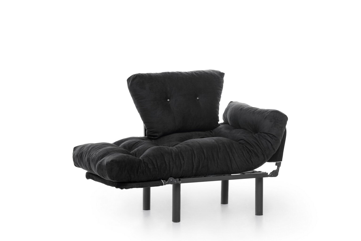 Kalune Design Nitta Single, taitettava nojatuoli, musta hinta ja tiedot | Nojatuolit | hobbyhall.fi
