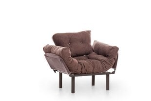 Kalune Design Nitta Single, taitettava nojatuoli, ruskea hinta ja tiedot | Nojatuolit | hobbyhall.fi